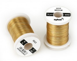 Flat Colour Wire, Medium, Wide, Gold